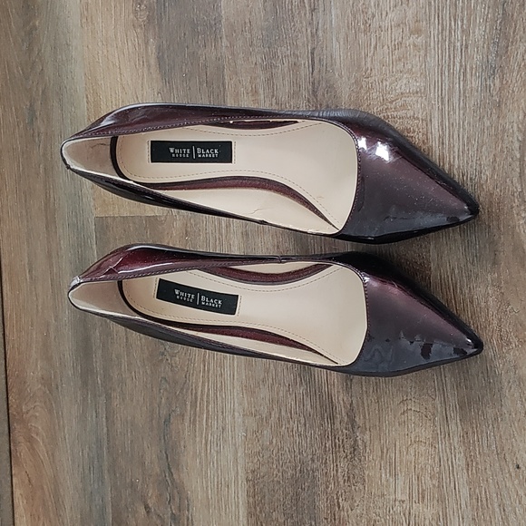 Maroon shiny heels - Picture 5 of 5